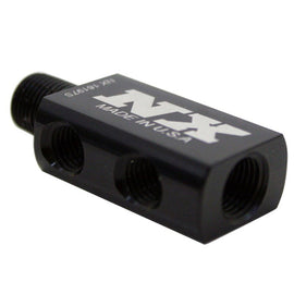 Nitrous Express Compact Distribution Block With Gauge Port