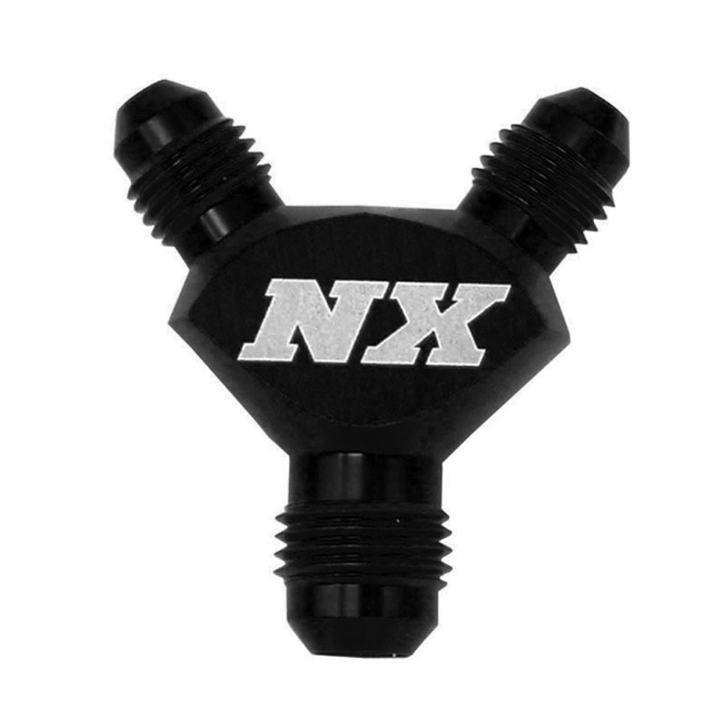 Nitrous Express 3AN X 3AN X 3AN Billet Pure-Flo Y Fitting (Black)