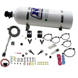 Nitrous Express Nissan / Infinity Dual Nozzle (35-150Hp) W/ 15Lb Bottle