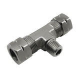 3/8 COMPRESSION X 1/8 MALE NPT BRANCH T . - Nitrous Express 16096