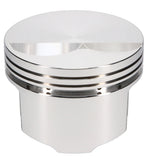 Piston Set, 4032, Flat Top, 4.030 Bore, 1.100 CD, 0.927 Pin, Set of 8.