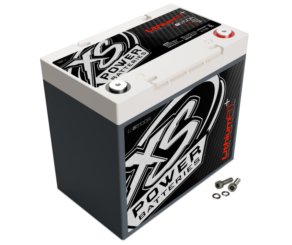 XS Power Batteries Lithium Racing 12V Batteries - M6 Terminal Bolts Included 3840 Max Amps
