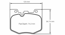 Pagid G2X BMW 3 Series Rear Brake Pads