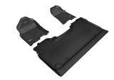 KAGU Floor Mat; Black; 3 pc.; 2 pc. Front Row; 1 pc. Rear; Bucket Seat;  -  3D MAXpider L1DG02801509