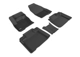 KAGU Floor Mat; Black; 5 pc.; 2 pc. Front Row; 3 pc. Rear w/Center Piece;  -  3D MAXpider L1FR09301509