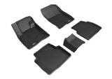 3D MAXpider KAGU Floor Mat; Black; 5 pc.; 2 pc. Front Row; 3 pc. 2nd Row;