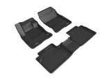 KAGU Floor Mat; Black; 3 pc.; Front and Rear;  -  3D MAXpider L1FR14201509