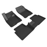 KAGU Floor Mat; 3 pc.; 1st Row; 2nd Row; Black;  -  3D MAXpider L1FR14601509