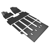 3D MAXpider KAGU Floor Mat; Black; 3 pc.; 2 pc. Front Row; 1 pc. 2nd Row;