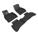 KAGU Floor Mat; Black; 3 pc.; 2 pc. Front Row; 1 pc. 2nd Row; Sedan Only;  -  3D MAXpider L1MB16701509