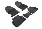 KAGU Floor Mat; Black; 5 pc.; 2 pc. Front Row; 3 pc. 2nd Row;  -  3D MAXpider L1SB02201509