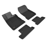 3D MAXpider KAGU Floor Mat; Black; 4 pc.; 2 pc. Front Row; 2 pc. 2nd Row;