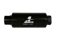 Load image into Gallery viewer, Aeromotive Filter, In-Line, 10-m Microglass Element, ORB-12 Port, Black Hard-Coat, Marine, 2-1/2" OD