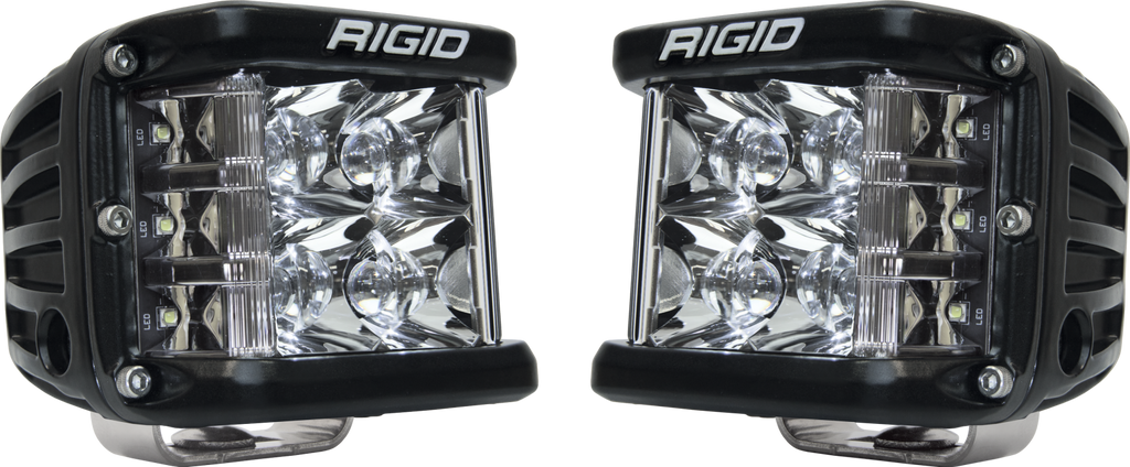 RIGID D-SS PRO Side Shooter, Spot Optic, Surface Mount, Black Housing, Pair