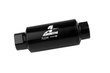 Load image into Gallery viewer, Aeromotive Filter, In-Line, 40-m Stainless Mesh Element, ORB-10 Port, Bright-Dip Black, 2" OD