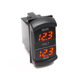 Socket Sized Dual DC Volt Meter 10-60V with 2 Digital displays - Race Sport RS50893