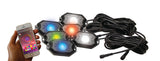 ColorSMART 6-Pod RGB+W LED Rock Light Kit (RGB+White Multi-Color) - Race Sport RS6PRGBW