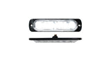 6-LED Ultra Slim Flush Mount 19-Flash Pattern Marker Strobe Light (White) - Race Sport RS70016W