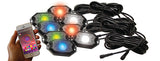 ColorSMART 8-Pod RGB+W LED Rock Light Kit (RGB+White Multi-Color) - Race Sport RS8PRGBW