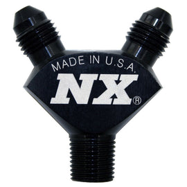 Nitrous Express 1/8Npt X 3AN X 3AN Billet Pure-Flo Y Fitting (Black)
