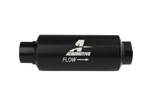 Load image into Gallery viewer, Aeromotive Filter, In-Line, 100-m Stainless Mesh Element, ORB-12 Port, Black Hard-Coat, Marine, 2-1/2" OD
