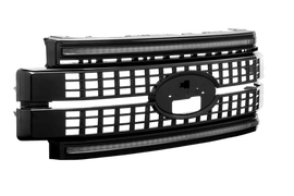 FORD SD 17-19 GRILLE UNFINISHED WHT DRL