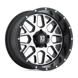 XD820 17X9 6X5.5 S-BLK MACH -12MM