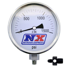 Load image into Gallery viewer, Nitrous Express Nitrous Pressure Gauge 4 Inch-High Accuracy 6AN