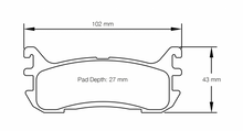 Load image into Gallery viewer, Pagid Racing 8129 RST4 Compound Brake Pads