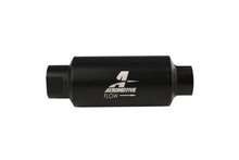 Load image into Gallery viewer, Aeromotive Filter, In-Line, 10-m Fabric Element, ORB-10 Port, Black Hard-Coat, Marine, 2&quot; OD