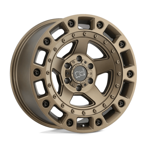 BRCNC 17X9.5 6X5.5 BRNZ-BLKBLTS 12MM