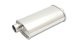 S/S Oval Muffler 2-1/2in In 2-1/2in Out- Offset C - Vibrant Performance 1106