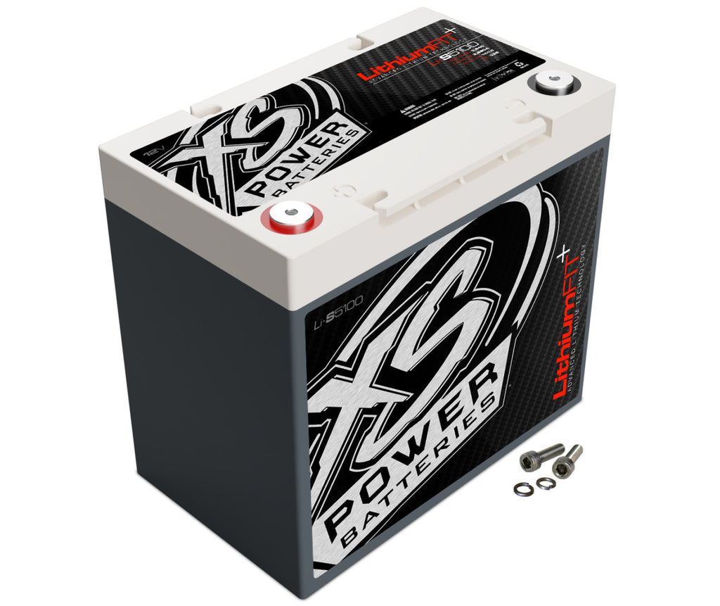 XS Power Batteries Lithium Racing 12V Batteries - M6 Terminal Bolts Included 3840 Max Amps