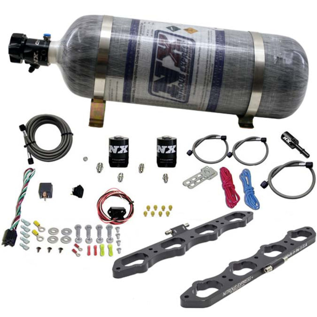 Nitrous Express Coyote Wet Direct Port Plate System(12Lb Bottle)