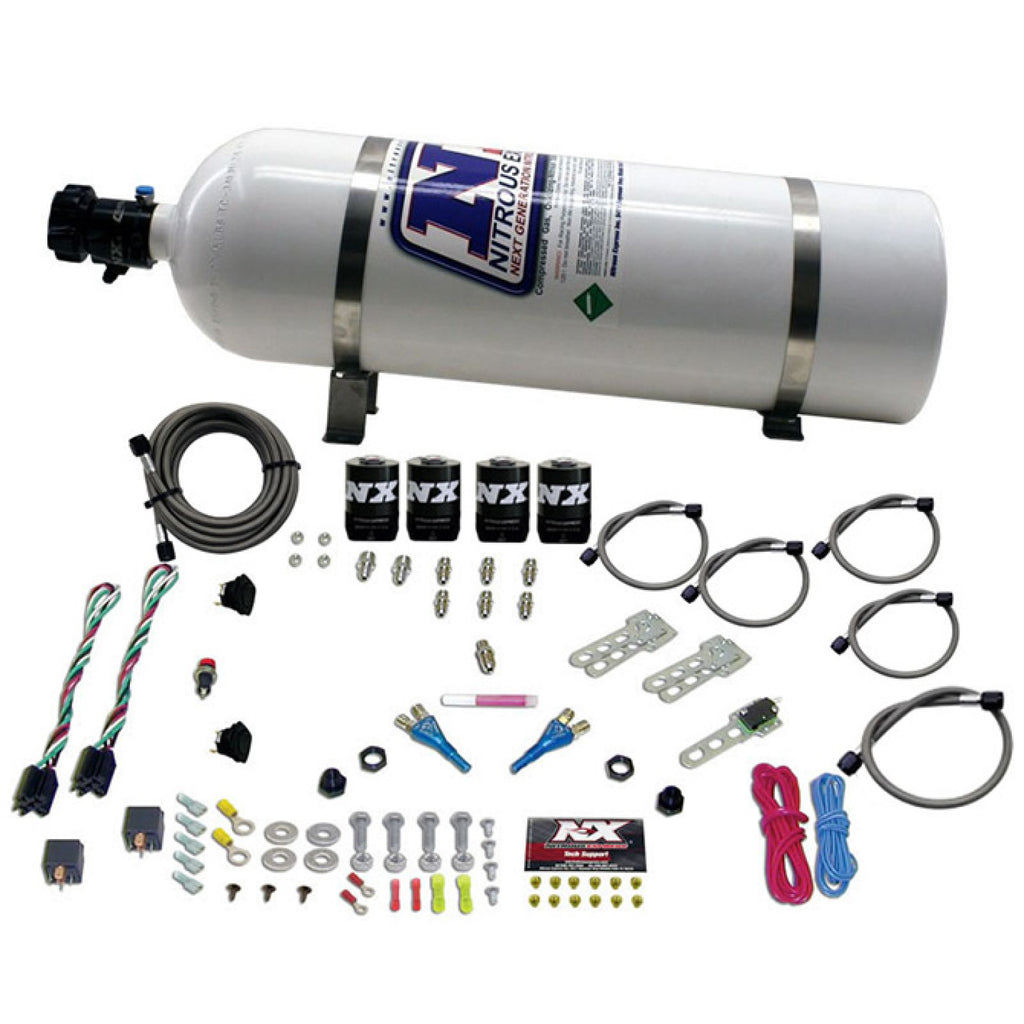 Nitrous Express Ford Efi Dual Stage (50-75-100-150Hp X 2) With 15Lb Bottle