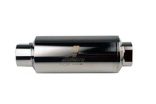 Load image into Gallery viewer, Aeromotive Filter, In-Line, 10-m Microglass Element, ORB-12 Port, Black Hardcoat Pro-Series, 2-1/2" OD