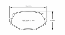 Load image into Gallery viewer, Pagid Racing 8127 RST3 Compound Brake Pads