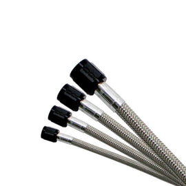 Nitrous Express 4AN (6Ft)  Stainless Steel Braided Hose (Black)