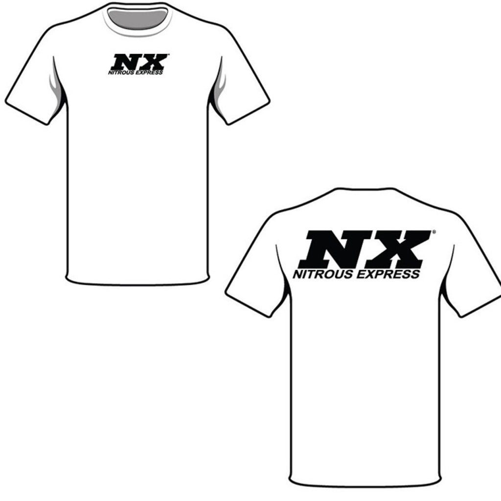 Nitrous Express Medium  White T-Shirt W/ Black Nx