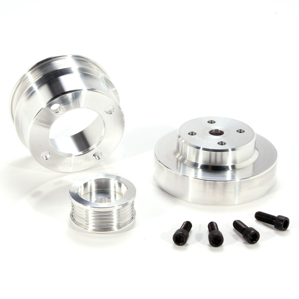 BBK Performance Mustang 5.0 3 Pc Under Drive Pulley Kit (Aluminum)