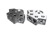 Load image into Gallery viewer, XS Power Batteries 600 Series Aluminum Terminal Blocks, 1/0, 4 Spots, M6/M8 Bolts, Pair