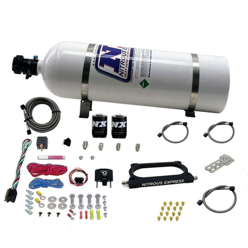 Nitrous Express Gt500 Nitrous Plate System (50-250Hp) With 15Lb Bottle