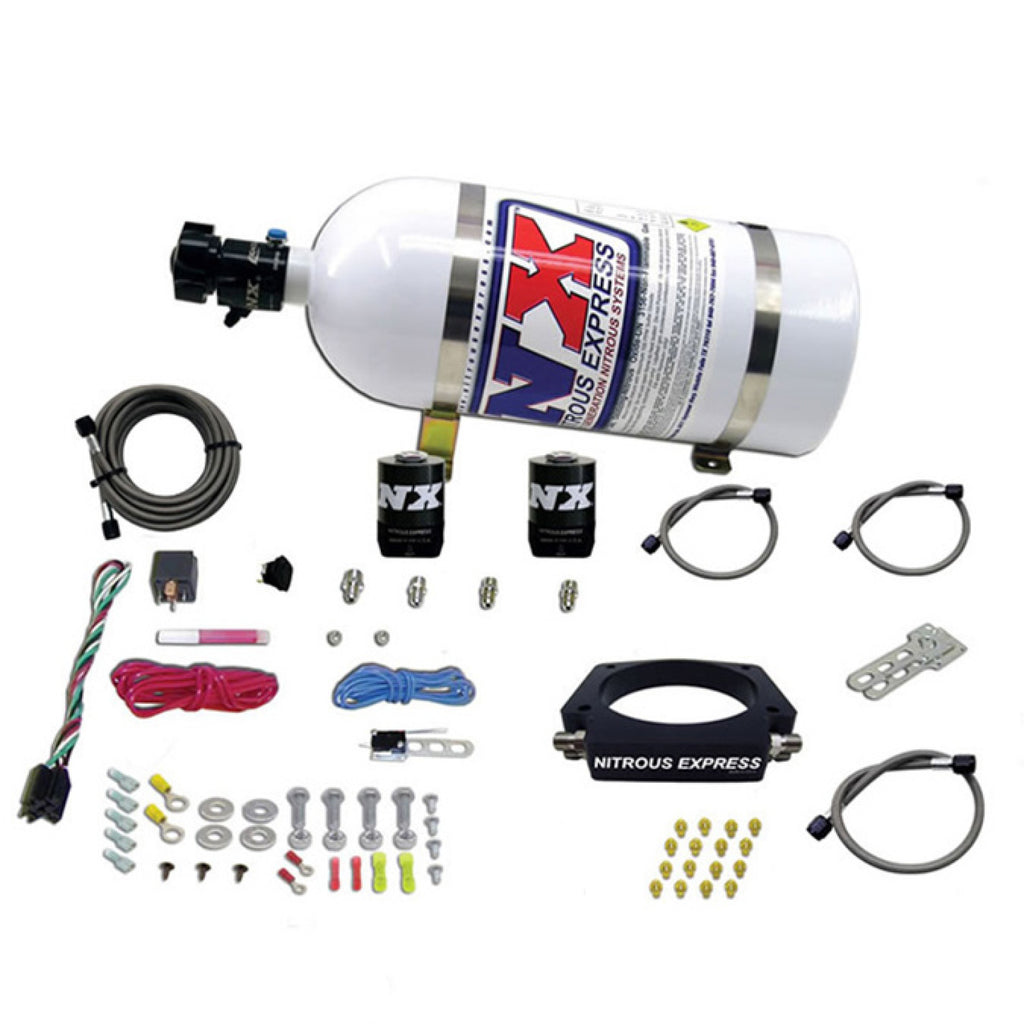 Nitrous Express Ls 90Mm Plate System (50-400Hp) W/ 10Lb Bottle