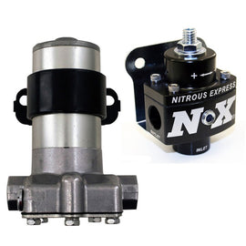 Nitrous Express Black Style Fuel Pump ANd Non Bypass Regulator Combo