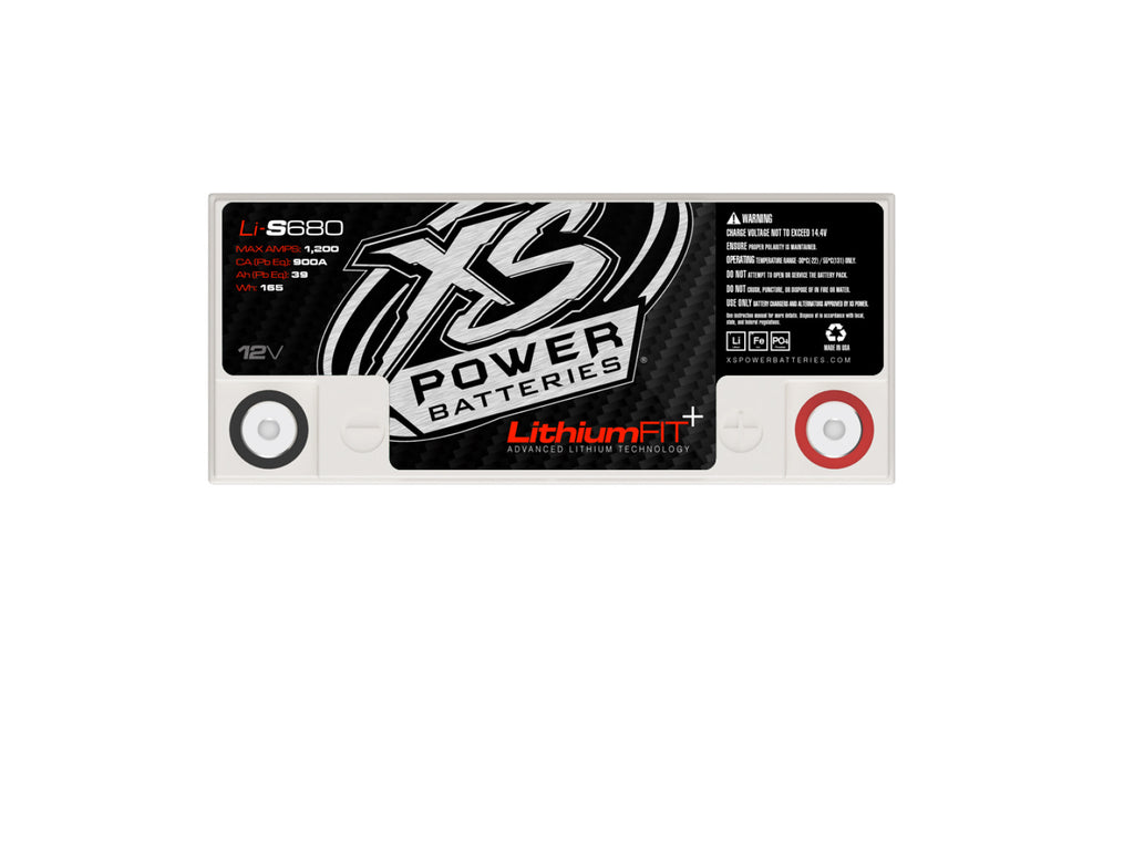 XS Power Batteries Lithium Racing 12V Batteries - M6 Terminal Bolts Included 1200 Max Amps