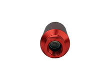 Load image into Gallery viewer, Aeromotive Filter, In-Line, 40-m Stainless Mesh Element, ORB-10 Port, Bright-Dip Red, 2" OD