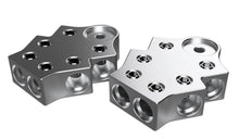 Load image into Gallery viewer, XS Power Batteries 600 Series Aluminum Terminal Blocks, 1/0, 6 Spots, M6/M8 Bolts, Pair