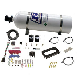 Nitrous Express Ford 4 Valve Nitrous Plate System (50-300Hp) With 15Lb Bottle