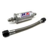 6an Pure-Flo Nitrous Filter w/7in S/S Hose - Nitrous Express 15610