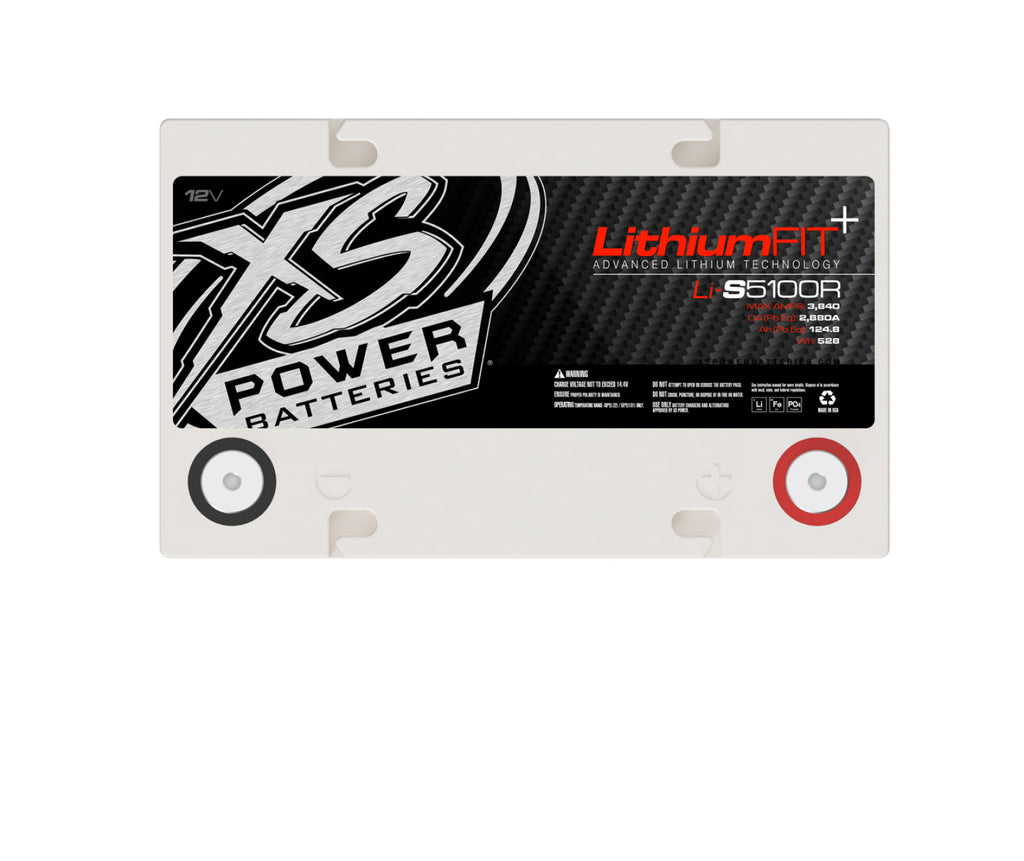XS Power Batteries Lithium Racing 12V Batteries - M6 Terminal Bolts Included 3840 Max Amps
